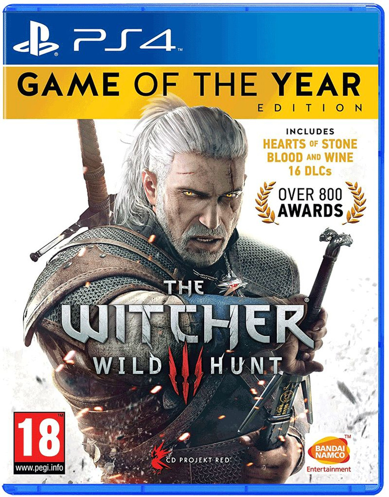 Игра Witcher 3: Wild Hunt (Ведьмак 3: Дикая Охота - Издание Года)[EU] (PlayStation 4, Русские субтитры) #1