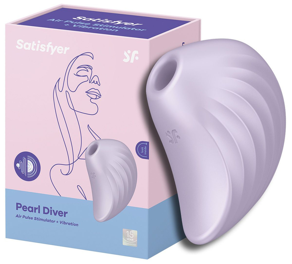 Satisfyer Pearl Diver вакуумный клиторальный стимулятор с вибрацией Сатисфаер вакумный вибратор женский #1