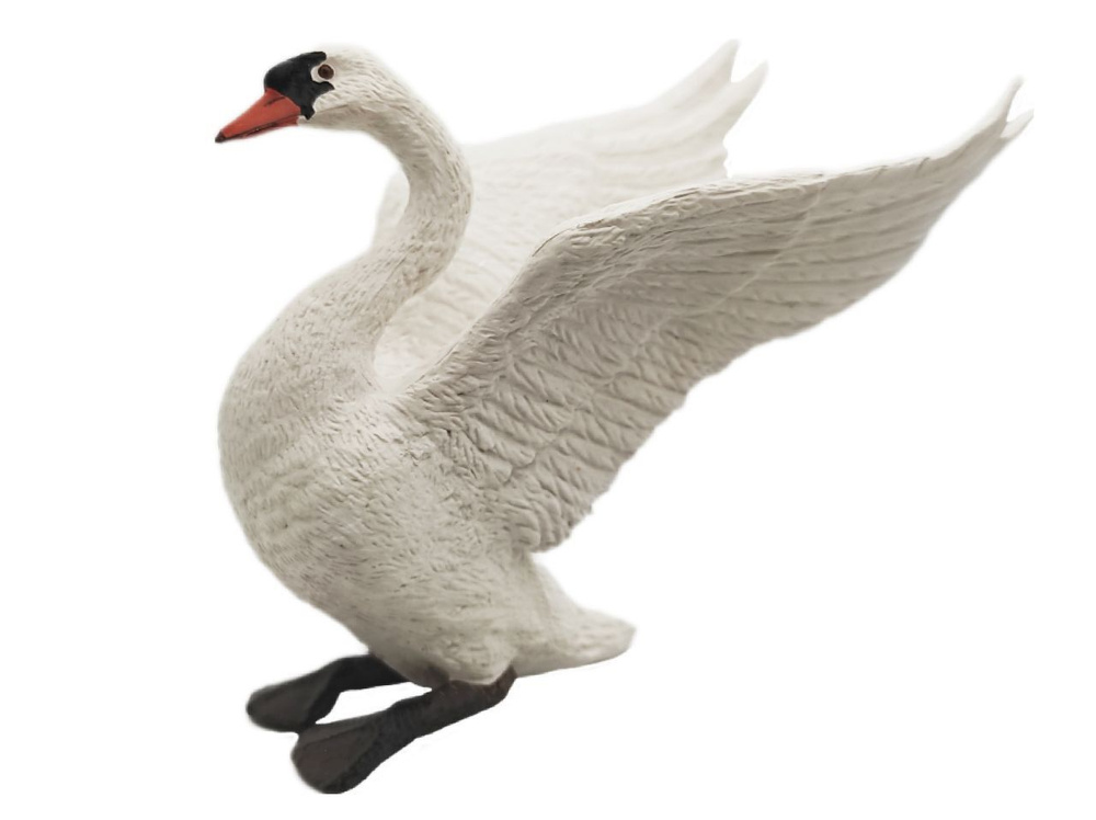 Фигурка Papo Птица Белый лебедь с поднятыми крыльями, Папо 50115  #1