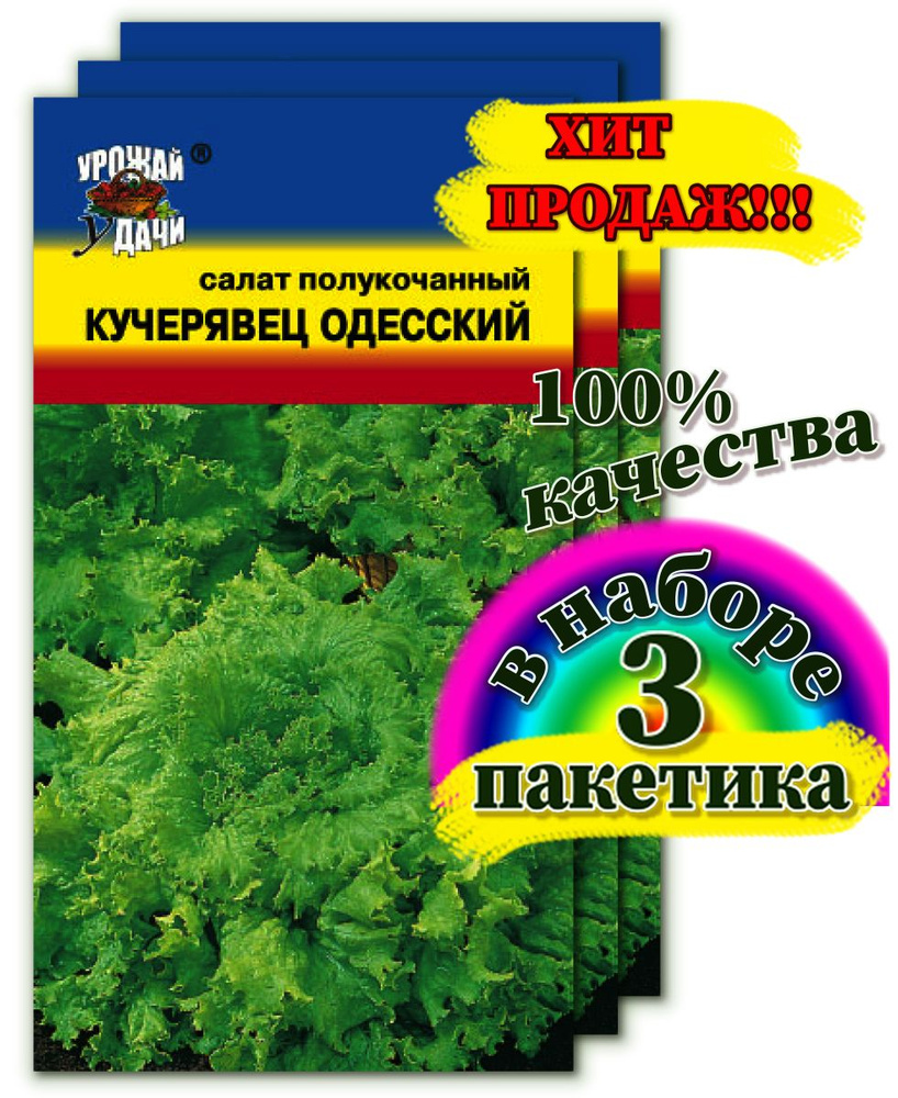 Салат Урожай удачи Цветы1_3_Кучерявец Одесский - купить по выгодным ценам в  интернет-магазине OZON (696823849)