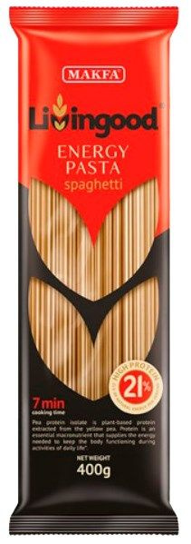 Макаронные изделия Livingood Energy Pasta Spaghetti 400 г #1