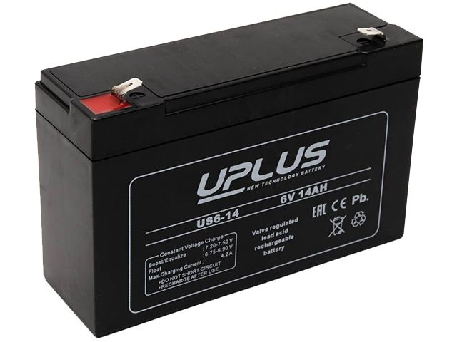 Аккумулятор UPLUS AGM Leoch US6-14 6V 14Ah для ИБП #1