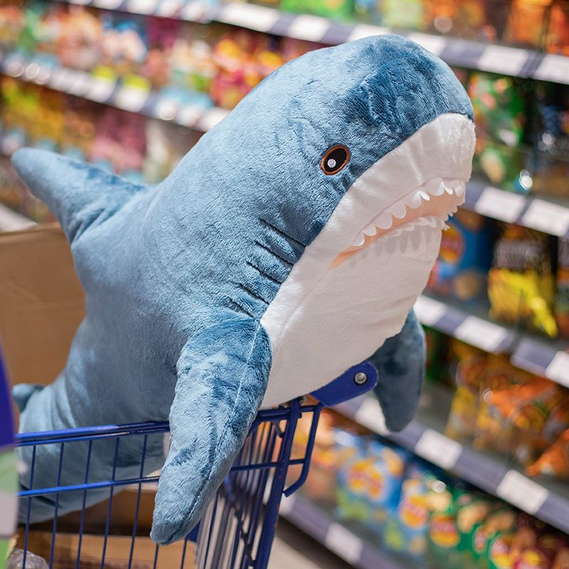Мягкая игрушка Акула синяя 80 см #1
