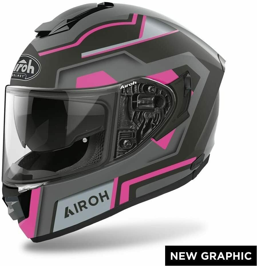 AIROH шлем интеграл ST.501 SQUARE PINK MATT XS #1