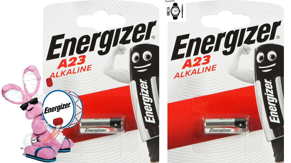 Energizer Батарейка 3LR50 (A23, MN21, K23A, LRV08 (LRV8)), Щелочной тип, 12 В, 2 шт  #1