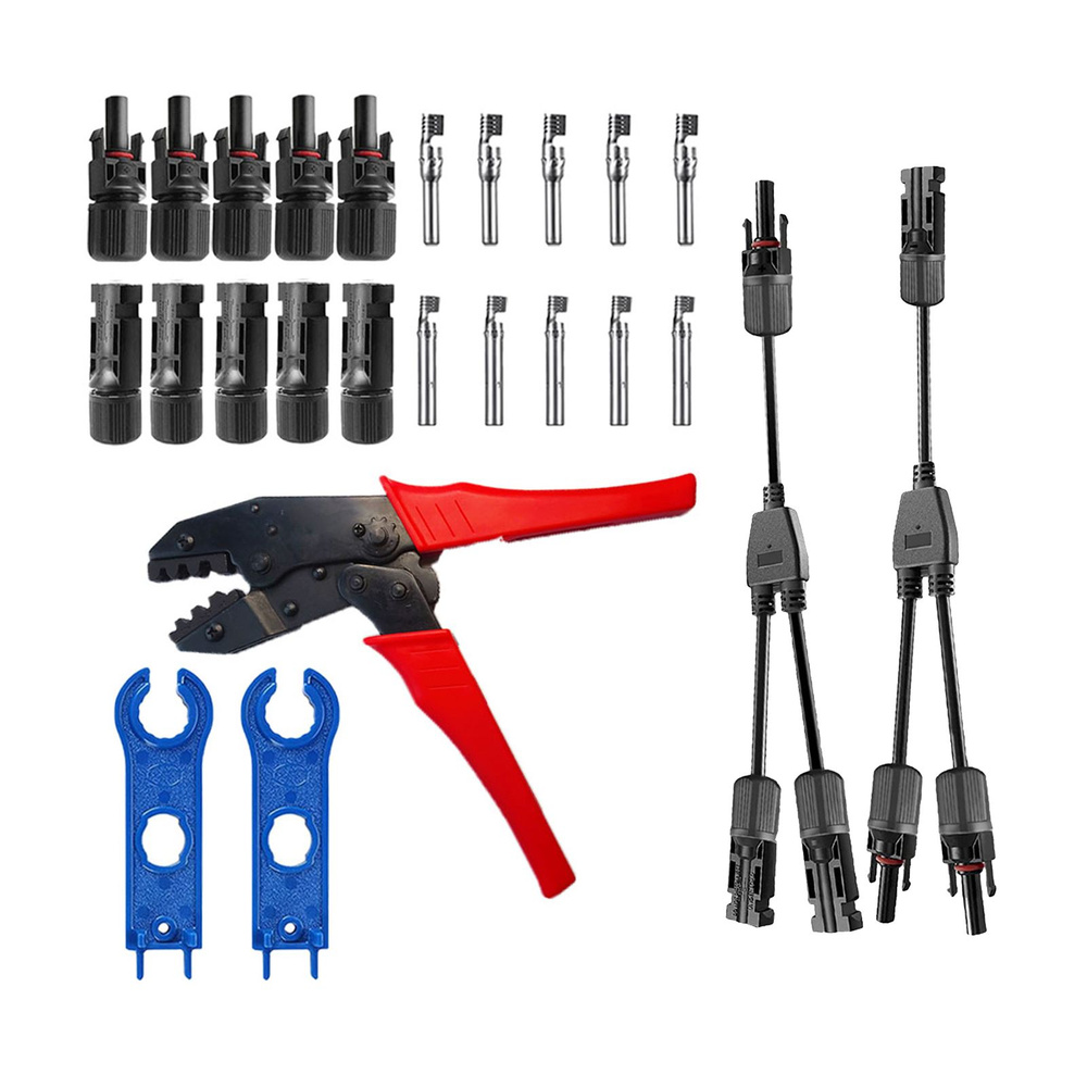 5 пар штекерных/гнездовых кабельных разъемов для панели солнечных ...