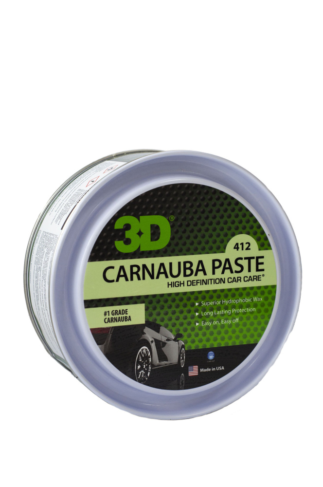 Воск-паста карнаубская CARNAUBA PASTE WAX 3D CAR CARE 0,33л. на 60 машин #1