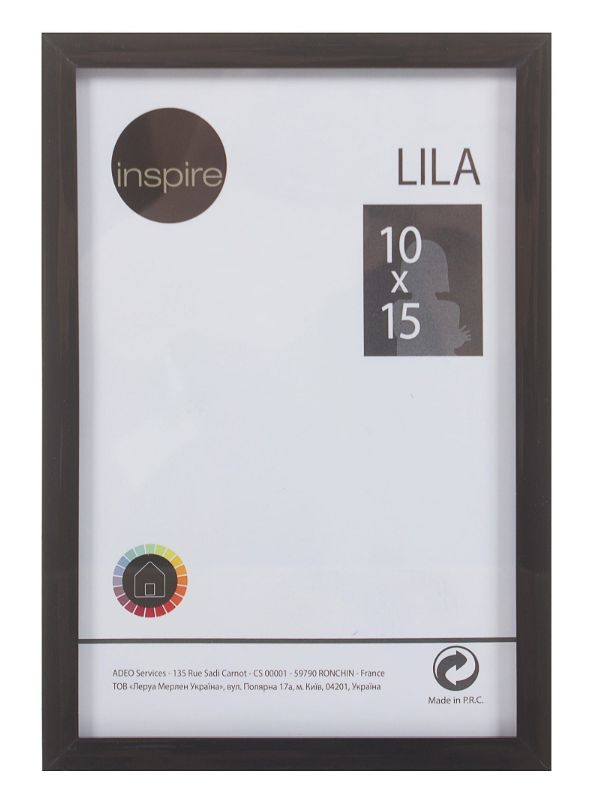 Рамка Inspire Lila, 10х15 см, цвет чёрный #1
