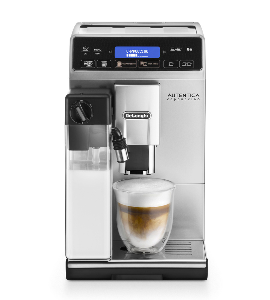 DeLonghi Автоматическая кофемашина Autentica Cappuccino ETAM29.660.SB, черный, серебристый  #1