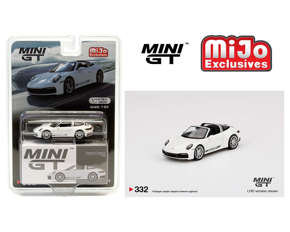 Модель коллекционная Mini GT 1:64 Porsche 911 Targa 4S #1