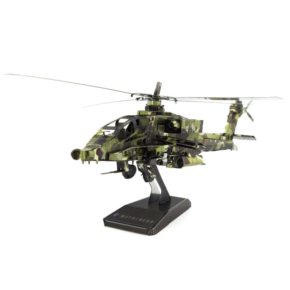Металлический конструктор / Сборная модель / Конструктор 3D Metal Model / Вертолет AH-64 Apache  #1