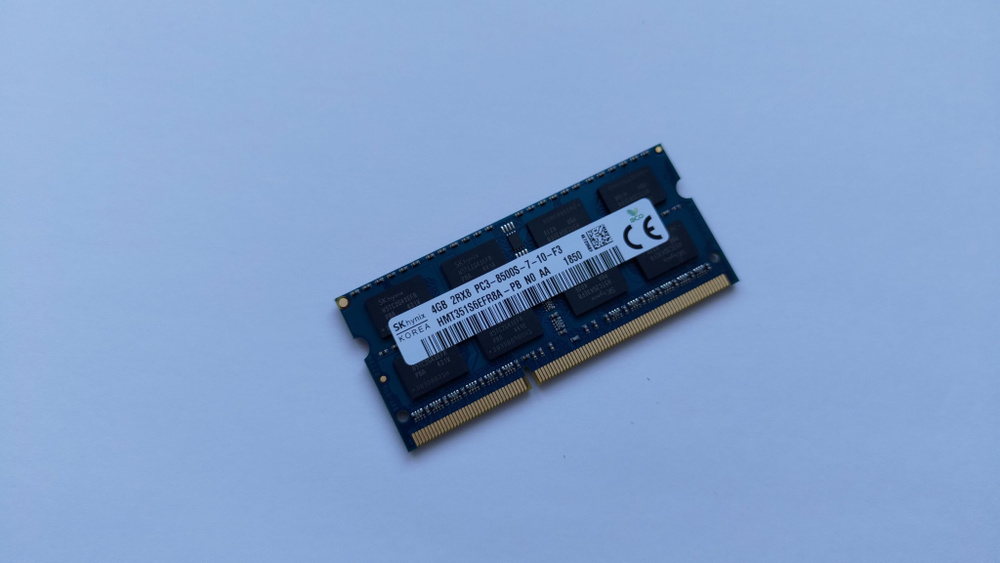 Hynix Оперативная память DDR3 4Gb 1066Mhz HMT351S6EFR8A-PB So-Dimm PC3-8500 1x4 ГБ (HMT351S6EFR8A)  #1