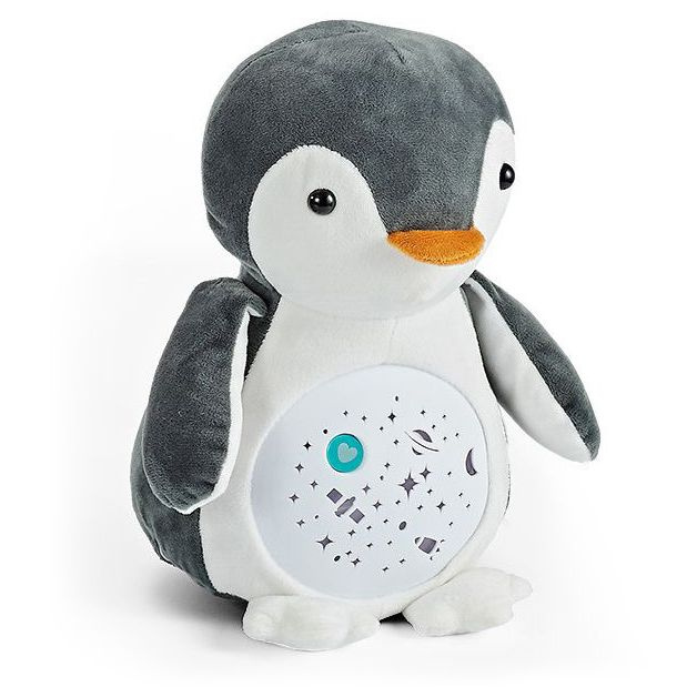 Мягкая игрушка Ночник Пингвин с с белым шумом, музыкальная игрушка, с проектором, со звуком  #1