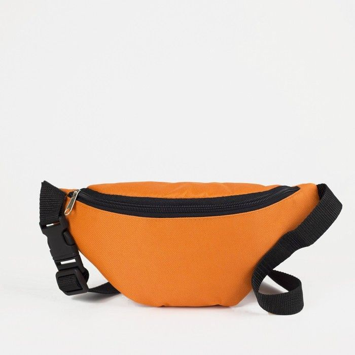 Поясная сумка на молнии, цвет оранжевый #1