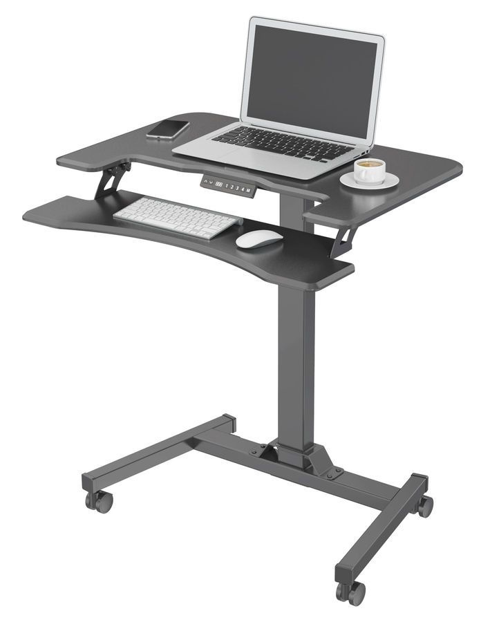 Стол для ноутбука Cactus CS-FDE103BBK / VM-FDE103 столешница МДФ цвет черный, размер 91.5x56x123 см (CS-FDE103BBK) #1