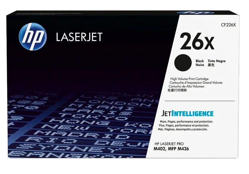 Картридж оригинальный HP 26X (CF226X) Black для принтера HP LaserJet Pro M426dw (F6W13A); LaserJet Pro #1