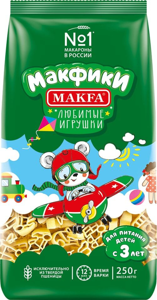 Макароны Makfa Макфики Любимые игрушки 250г #1