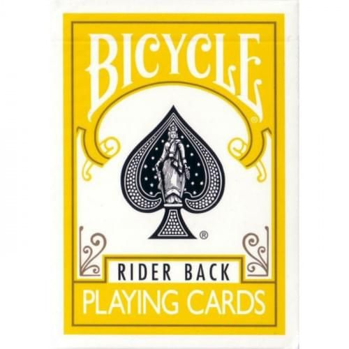 Карты Bicycle Rider Back Standard Yellow, желтые #1