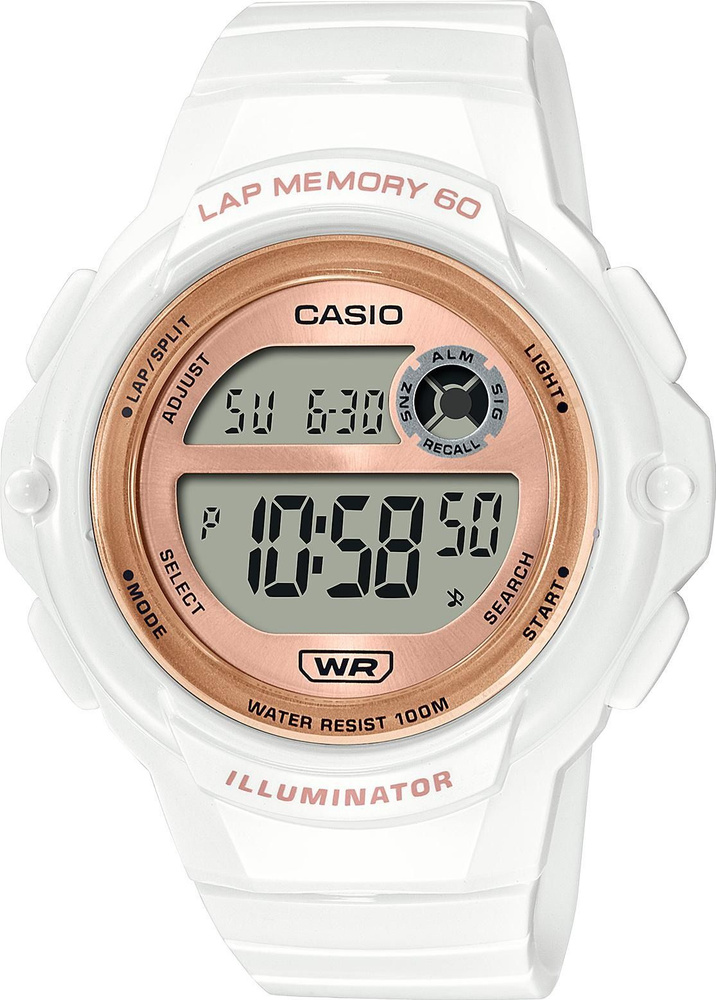 Японские женские наручные часы Casio Collection LWS-1200H-7A2 #1