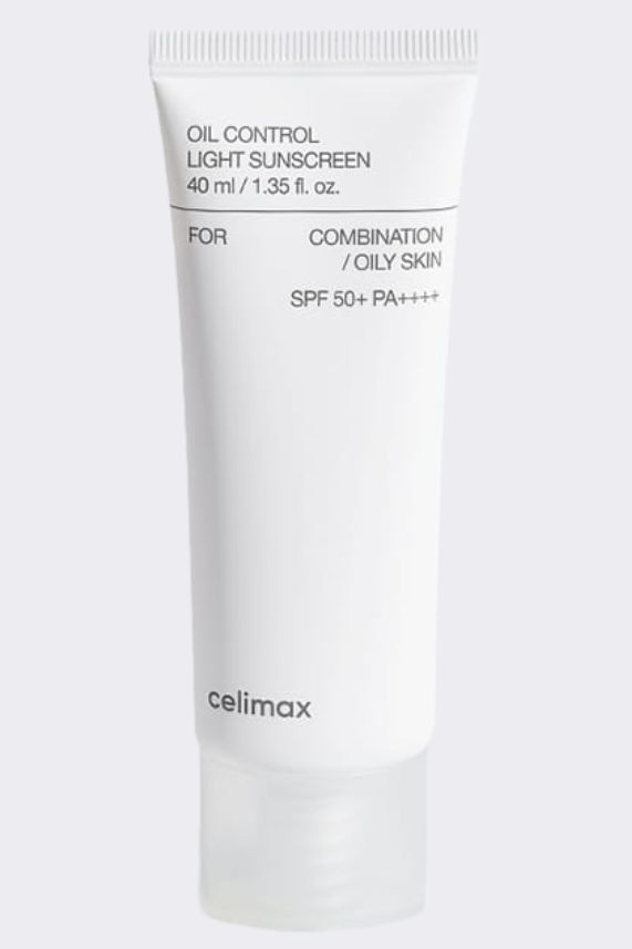 Легкий солнцезащитный крем для жирной кожи Celimax Oil Control Light Sunscreen, 40 мл  #1