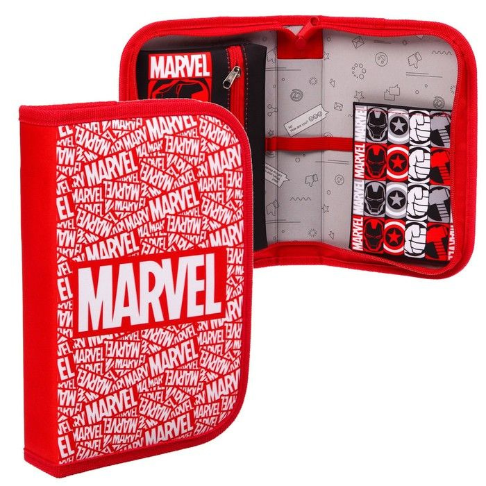 Пенал 1 секция, откидной карман 140*210 Мстители "Marvel" #1