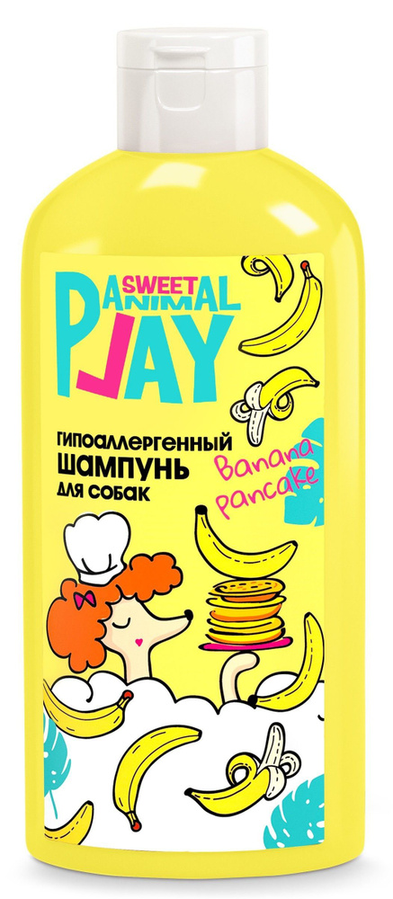 Шампунь Animal Play SWEET Банановый панкейк Гипоаллергенный для кошек и собак, 300мл  #1