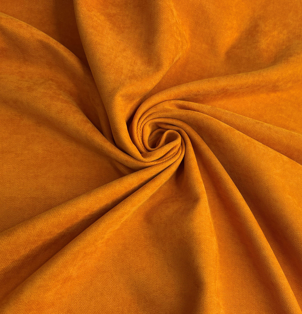 Ткань для штор Канвас высотой 300 см, оранжевый, на отрез от 1 метра,  #1
