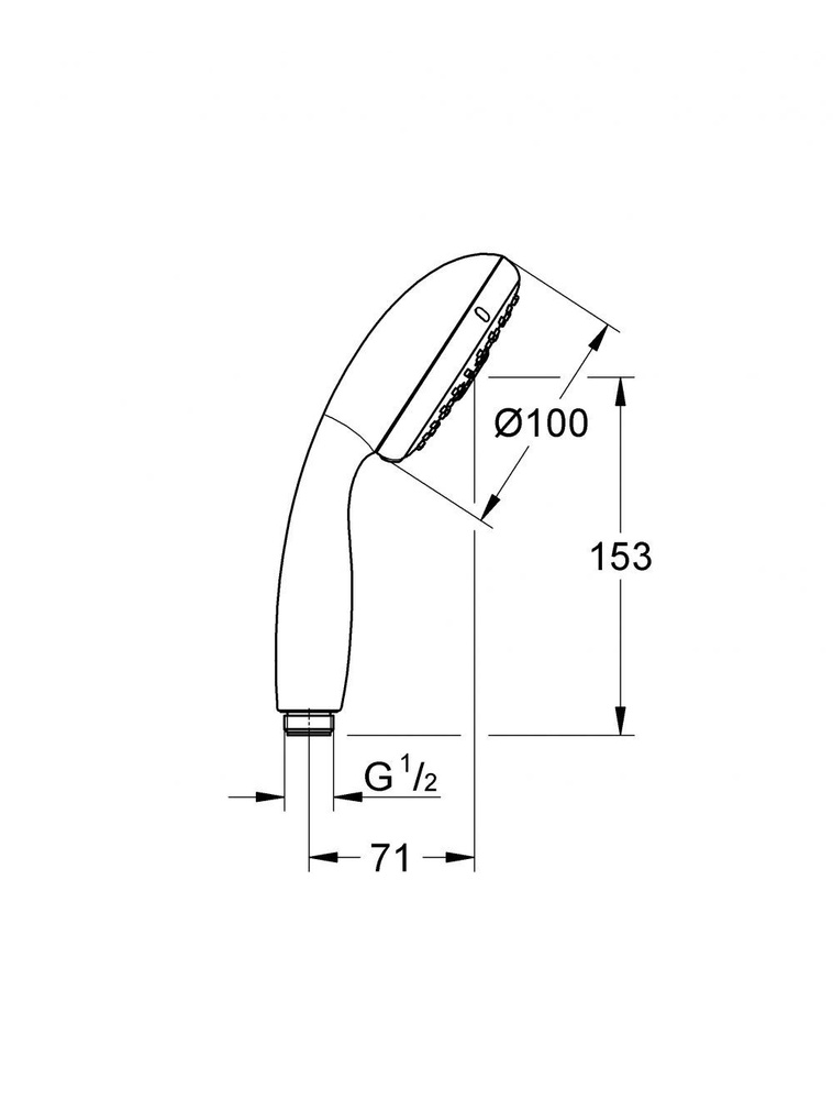 Ручной душ IV GROHE Tempesta New, хром (28578002) #1