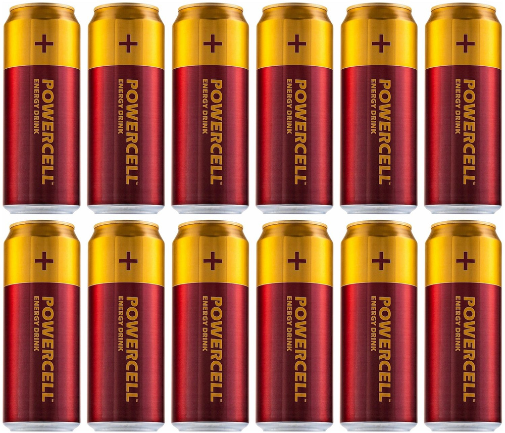 Энергетический напиток POWERCELL (Пауэрселл) Energy Drink CHERRY (Вишня) 0,45 л х 12 банок  #1