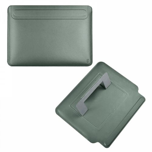Чехол для ноутбука с подставкой WiWU Skin Pro Portable Stand Sleeve для MacBook Pro 14.2 inch - Зеленый #1