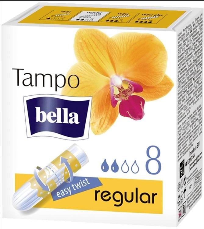 Тампоны BELLA Tampo Regular, без аппликатора, 8 шт, в коробке (5900516320294)  #1