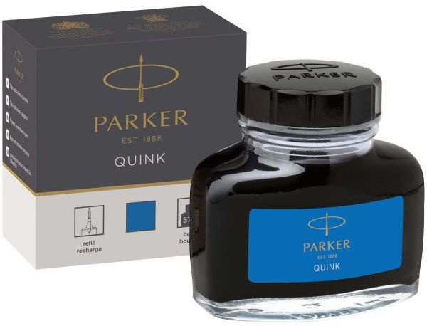 Флакон с чернилами Parker Quink Ink Z13 (CW1950377) синие чернила смывающиеся 57мл для ручек перьевых #1