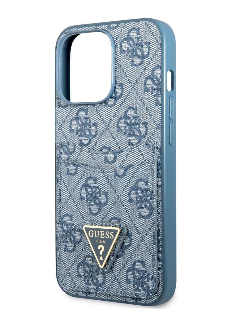 Чехол Guess PU Double cardslot на iPhone 13 Pro / для Айфон 13 Про, из экокожи с имитацией сафьяна, с #1