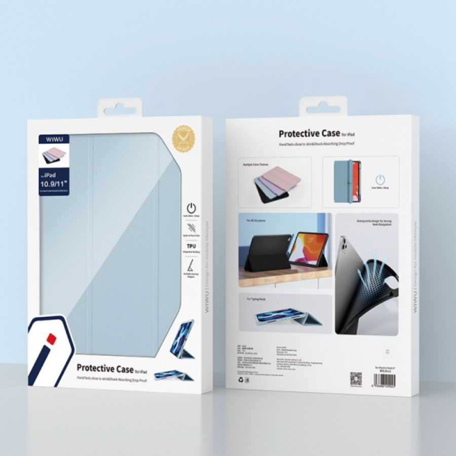 Чехол для планшета WiWU Protective Case для Apple iPad 10.2 / 10.5 дюймов - Светло-синий  #1