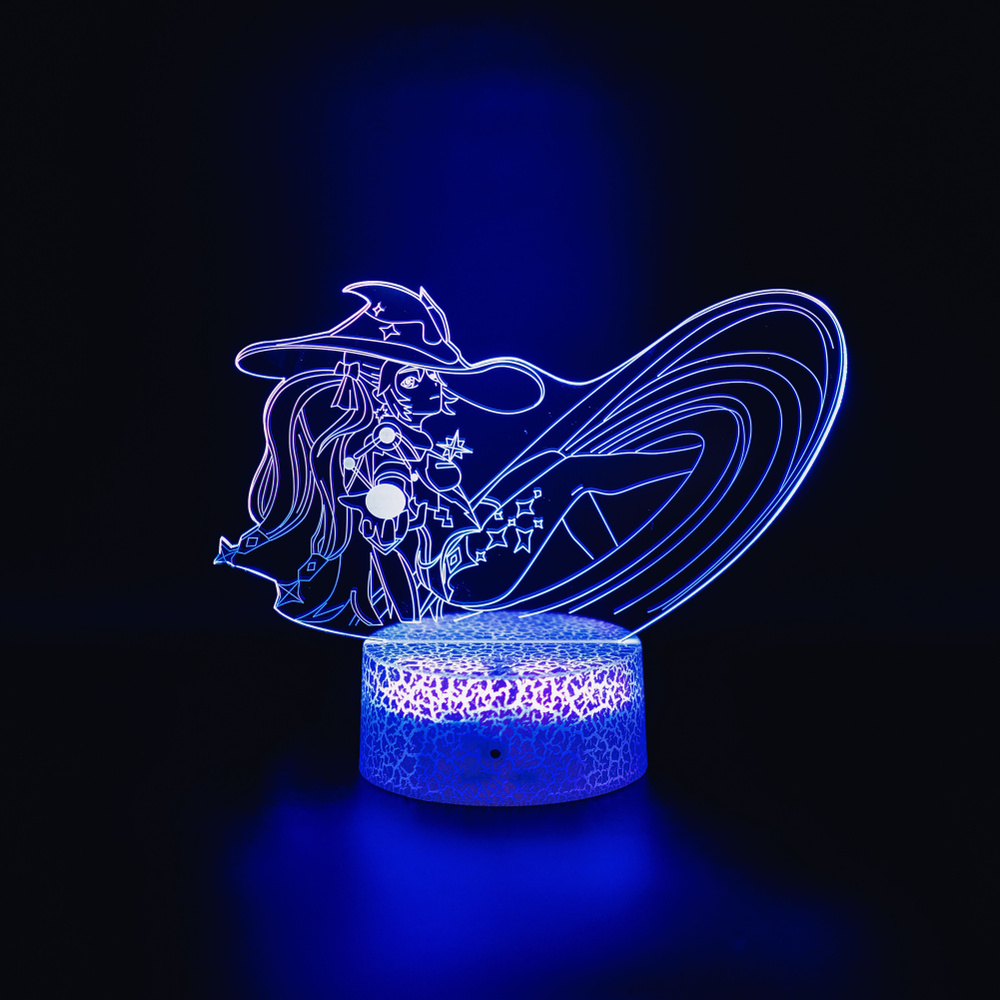 Мона Genshin Impact (Геншин Импакт) ночник Светильник 3D #1