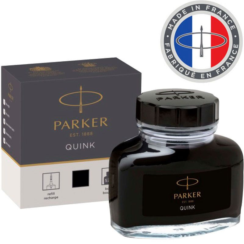 Флакон с чернилами Parker Quink Ink Z13 чёрного цвета (57 мл) #1