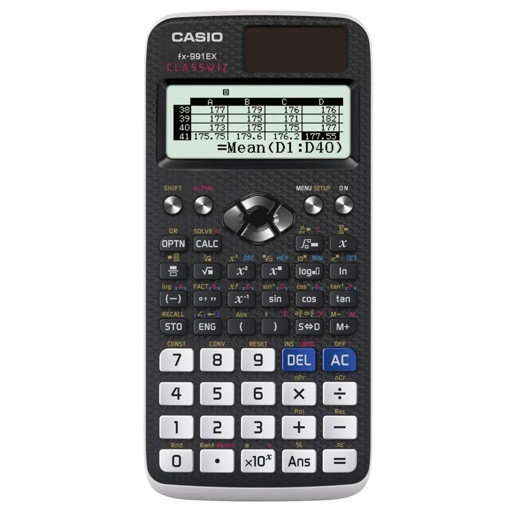 Научный калькулятор Casio FX-991EX 10+2-разрядный 552 функции, Черный  #1