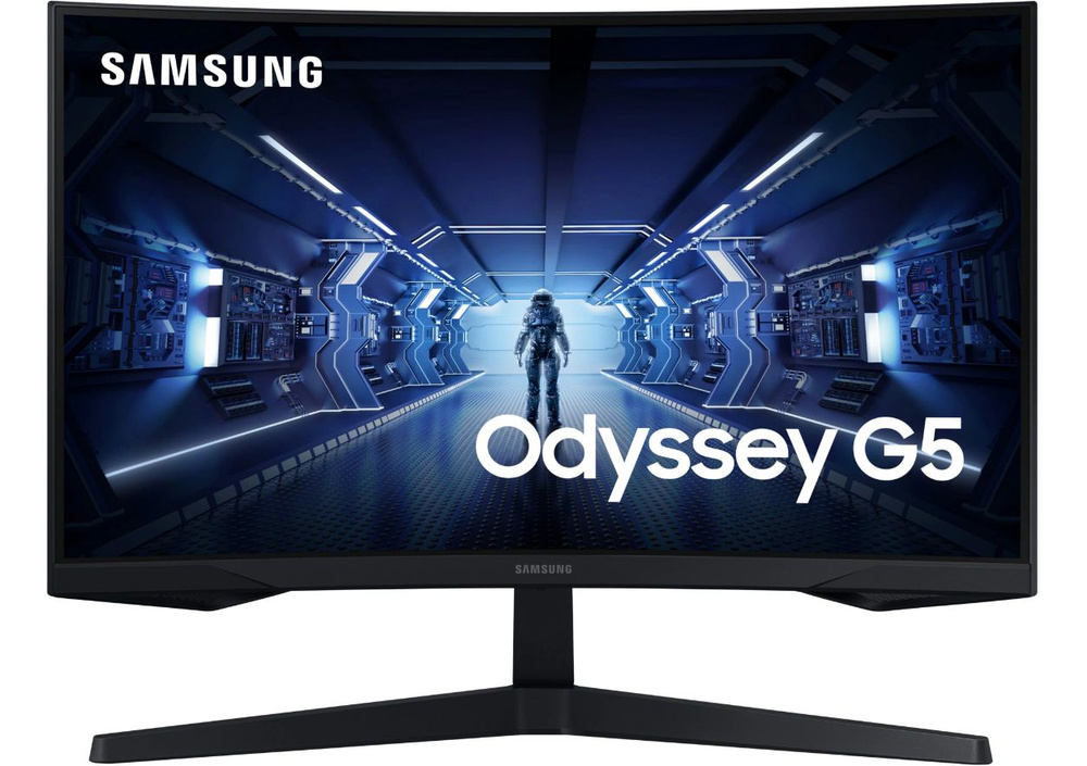 Samsung 27" Монитор Odyssey G5 C27G55TQWI (2560x1440, 1000R, 144Гц), черный #1