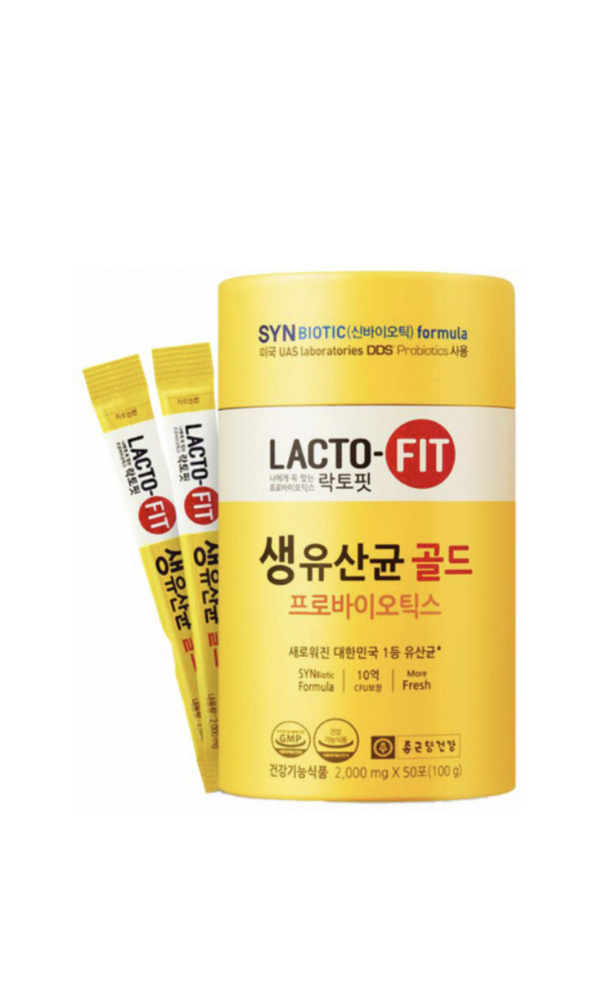 LACTO-FIT probiotics Gold Коктйель из пробиотиков и пребиотиков Chong kun Dang Healthcare 50 саше * 2гр #1