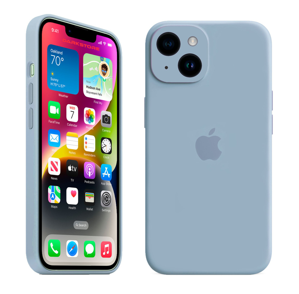 Силиконовый чехол Apple с Soft-touch покрытием на iPhone 14 PLUS с защитой камеры / Apple Silicone Case #1