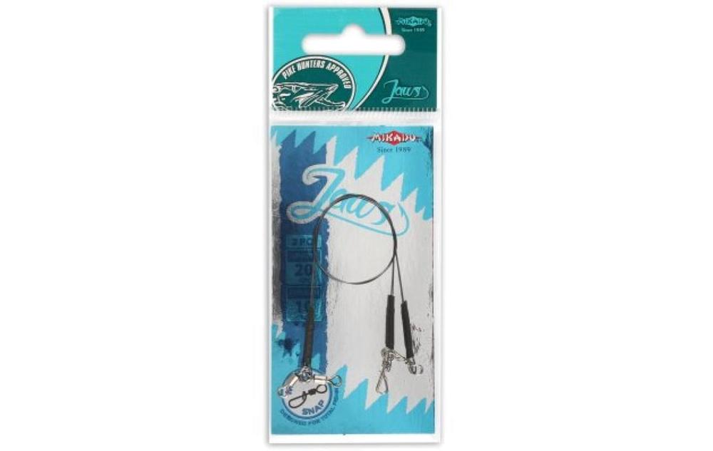 Поводок Mikado Jaws Light титан 35см 10кг #1