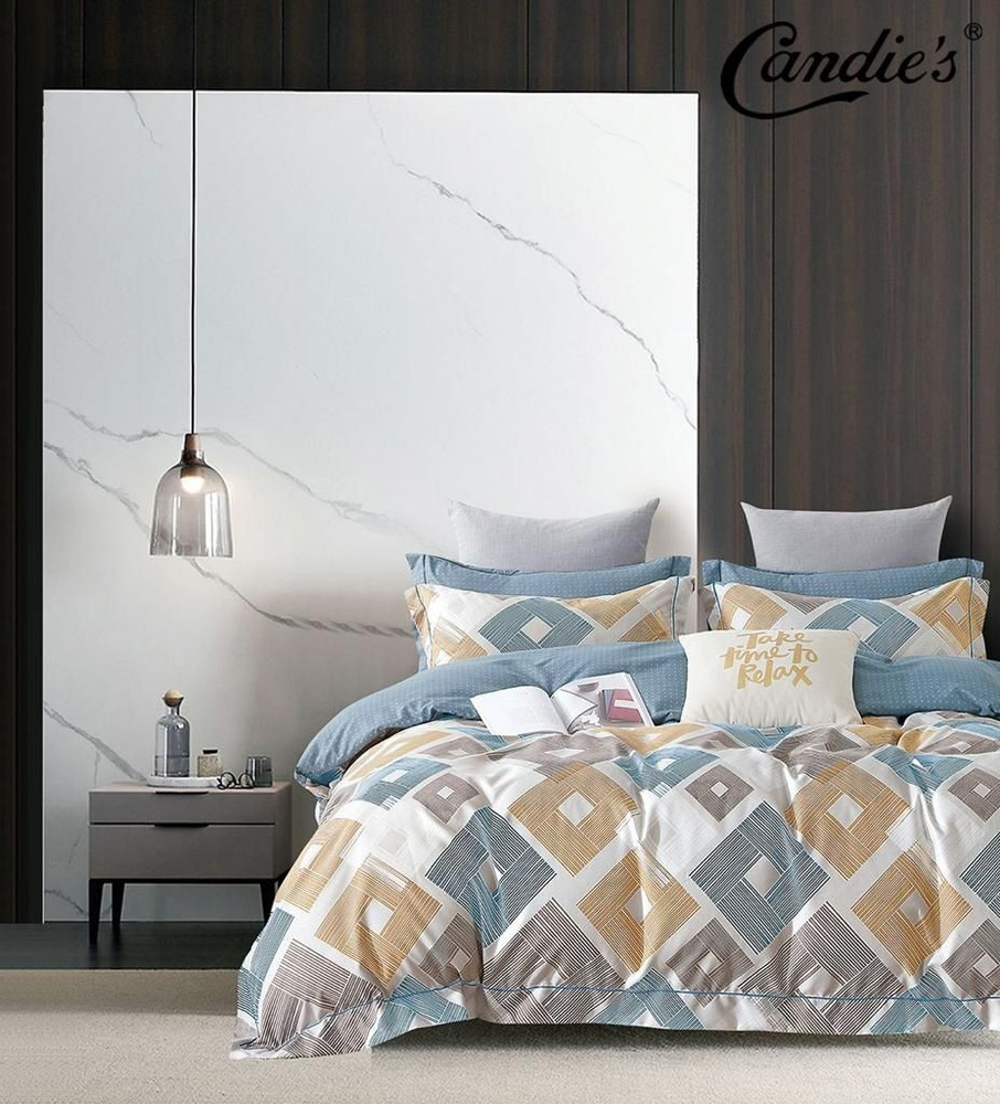 Home Textile Комплект постельного белья, Сатин, Евро, наволочки 50x70, 70x70  #1