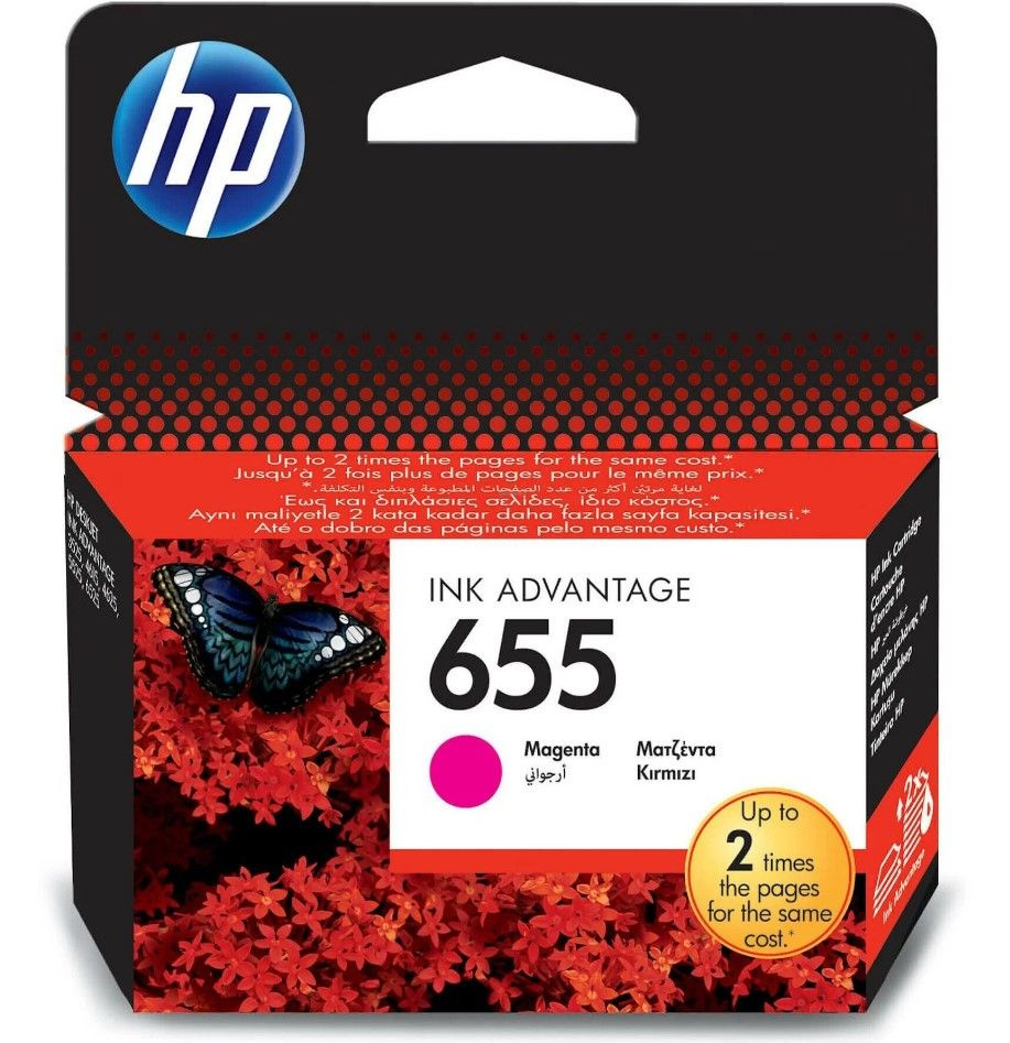 Картридж для струйного принтера HP CZ111AE, пурпурный (655) #1