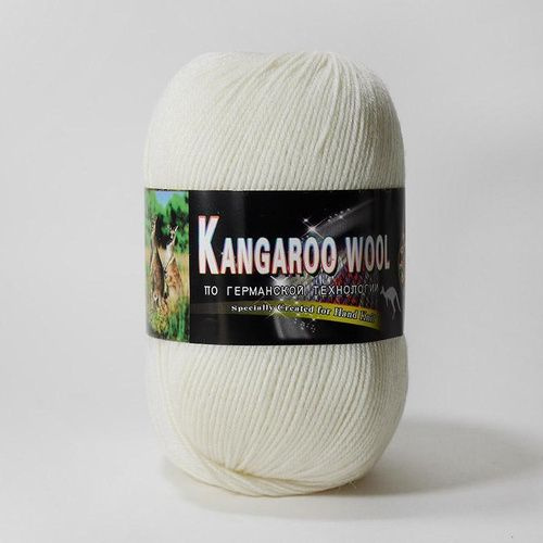 Пряжа Color-City Kangaroo Wool - 2001 белый, 2 мотка по 100 г #1