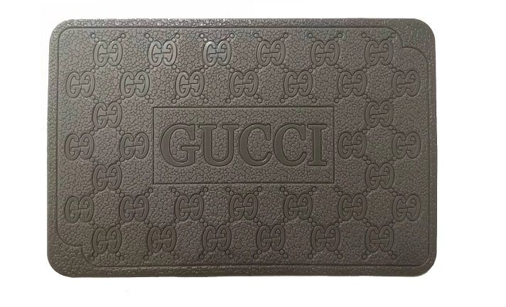 Коврик на панель противоскатный Gucci серый   19,5*13см #1