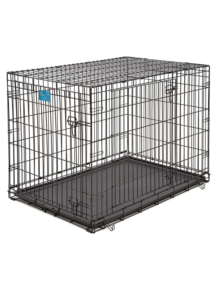 Клетка для собак MidWest черный, 2 двери 109х73х77 см #1