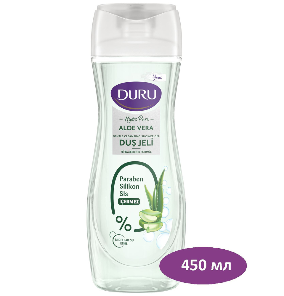 Гель для душа DURU Hydro Pure Алоэ вера, 450 мл #1