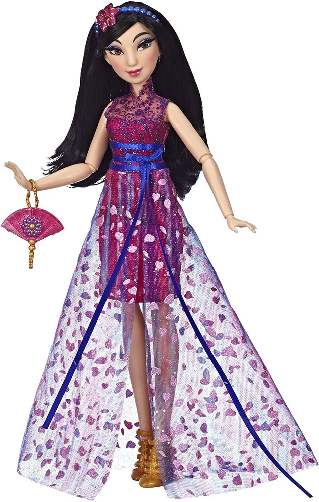 Кукла Дисней Принцесса Мулан в современном стиле с аксессуарами / Mulan Doll (28см, коробка)  #1