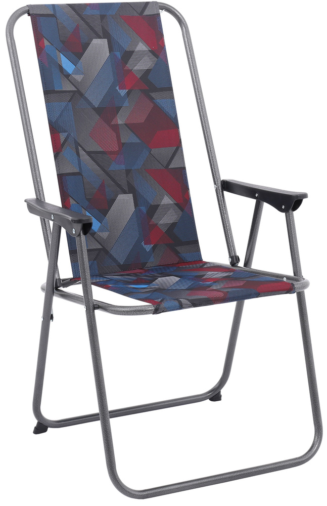 Кресло складное NOLITA с высокой спинкой 90х58х53см, с подлокотниками, туристическое, садовое, стул раскладной, #1
