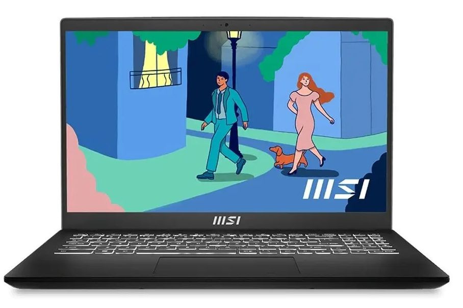 MSI Modern 15 B12M-211RU (9S7-15H112-211) Ноутбук 15,6", Intel Core i3-1215U, RAM 8 ГБ, SSD 256 ГБ, Windows #1